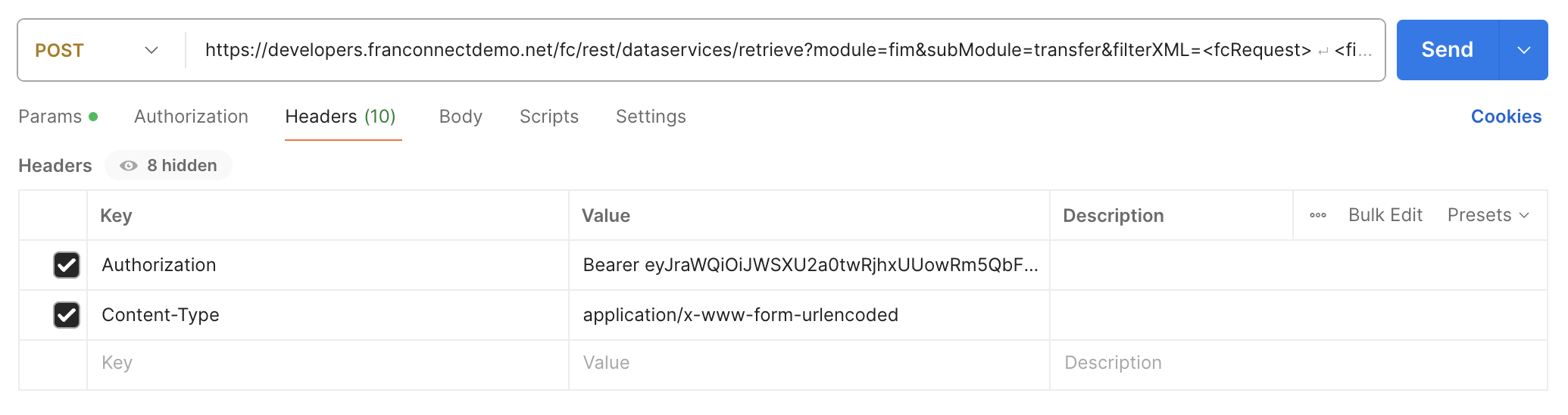 FranConnect API